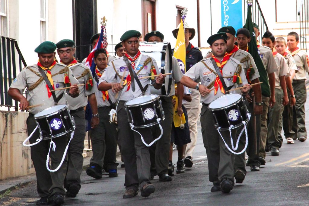 St Helena Day Scouts Parade, May 2011, Photo by Margaret Rodenberg